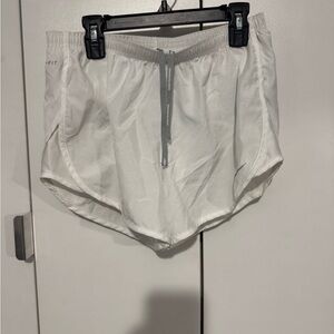 Women's White Nike Tempo DriFit Shorts